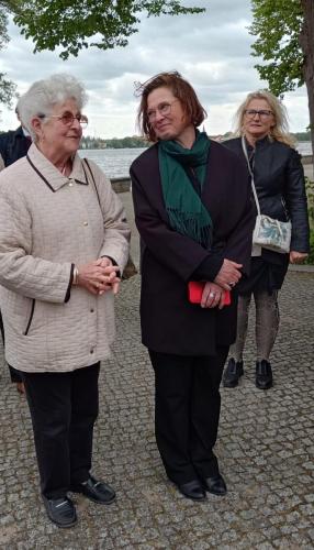 Ravensbruck spotkanie Elżbieta Kuta i Andrea Genest dyrektor Memorial Ravensbruck